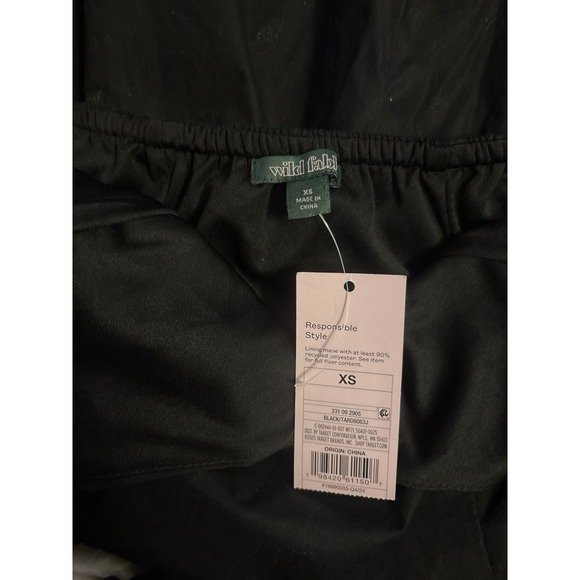 NEW Wild Fable Black Drop Waist Halter‎ A Line Mini Dress, XS - Picture 5 of 6